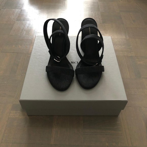 Japanese denim heeled sandal - Picture 2 of 4